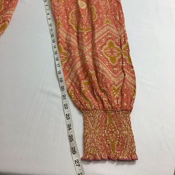 Free People Thinking of You Smocked Jumpsuit NWT - Picture 6 of 9